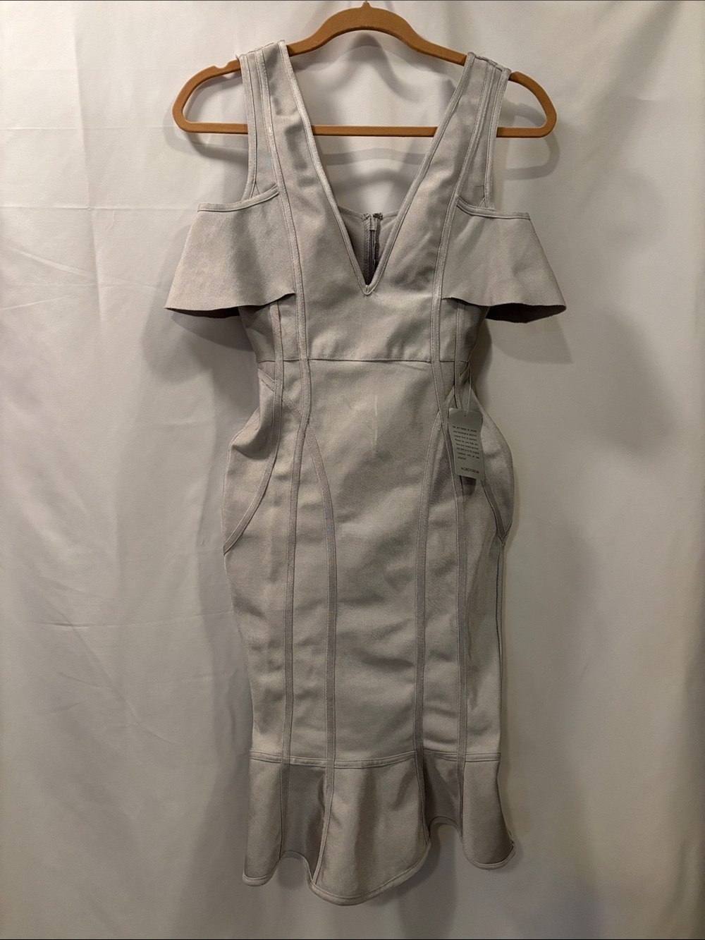NWT Missguided Light Gray Stretch Dress  - US size 4